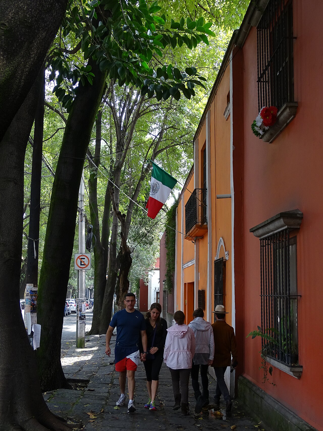 Escena de calle en Coyoacán, Ciudad de México