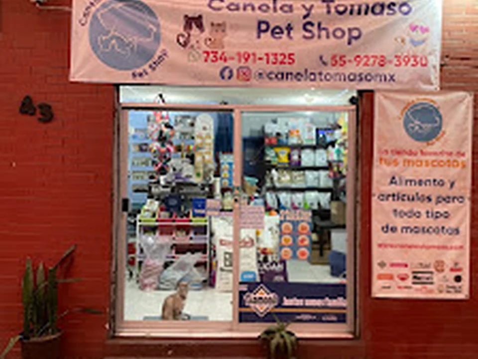 Canela y Tomaso Pet Shop (croquetas y accesorios), Ciudad de México
