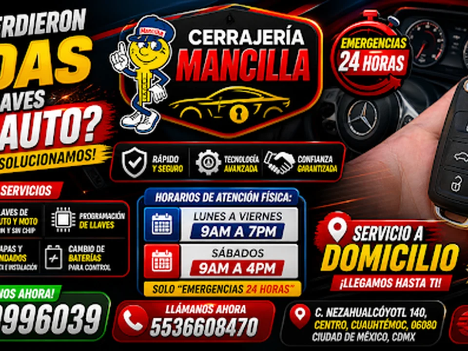 Cerrajería Mancilla (Emergencias 24 Horas), Ciudad de México