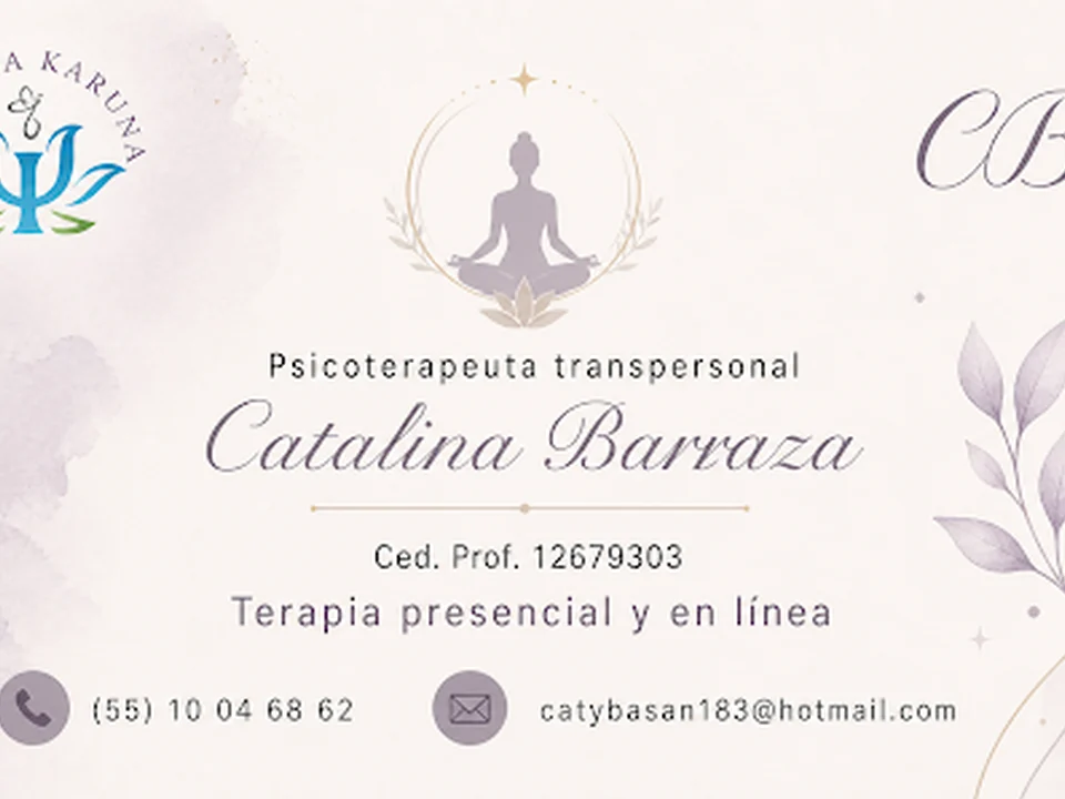 Psicologa-Psicoterapeuta Catalina Barraza, Ciudad de México
