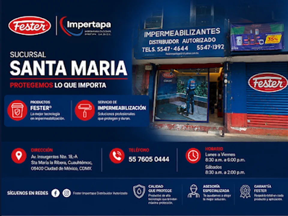 FESTER IMPERTAPA SUCURSAL SANTA MARÍA LA RIBERA, Ciudad de México